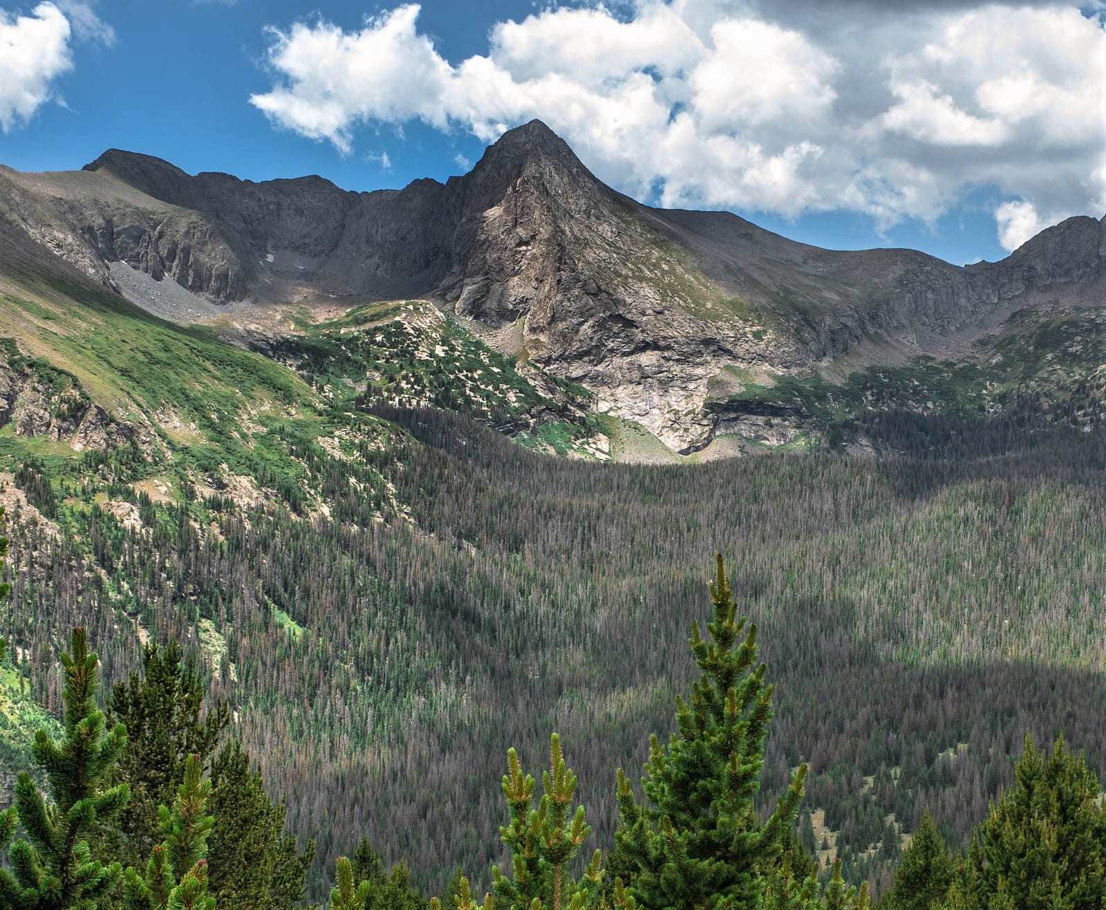 Tijeras Peak, a peak on the Colorado 13ers list